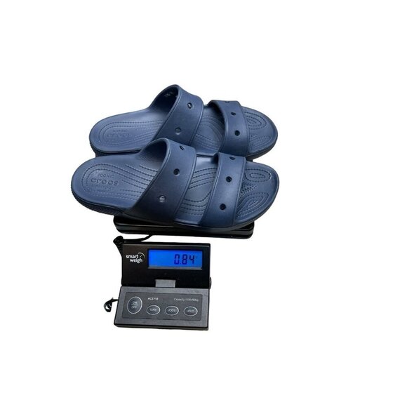 Crocs Classic Two-Strap Slide Sandals Navy Blue 206761-410 Men’s 10 Women’s 12 - Picture 5 of 5